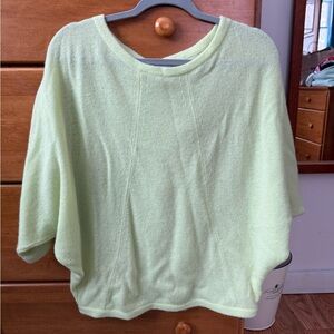 Light Green Knit dolman sleeve sweater.